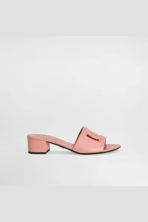 Dolce & Gabbana Mule In Pelle Di Vitello E Logo Dg - Donna Slide E Mule Pelle 37