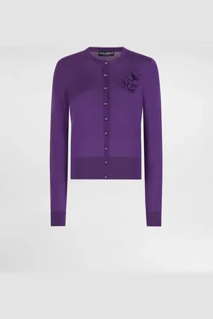 Dolce & Gabbana Cardigan Girocollo In Seta - Donna Maglioni E Cardigan 36