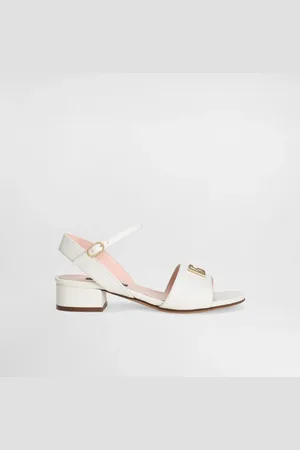 Dolce & Gabbana Sandalo In Pelle Di Vitello Con Logo Dg - Donna Scarpe (24-38) 27