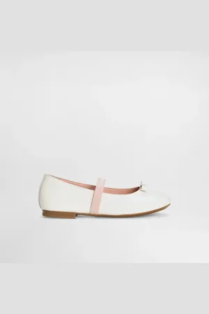Dolce & Gabbana Ballerina In Vernice - Donna Scarpe (24-38) Bianco Pelle 28