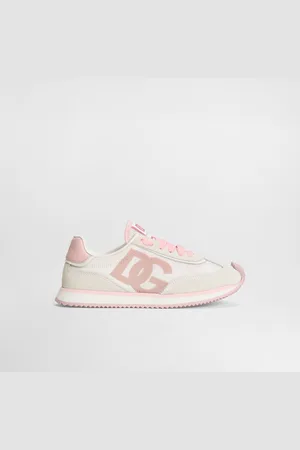Dolce & Gabbana Sneakers Dg Cushion In Tessuto Mesh E Pelle Di Vitello Nappato - Uomo Scarpe (24-38) Rosa 27