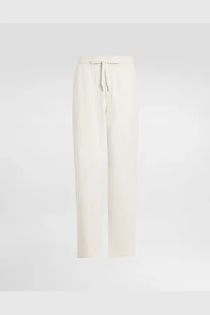 Dolce & Gabbana Pantalone Jogging In Jersey Stretch Con Ricamo - Uomo Pantaloni E Shorts 48