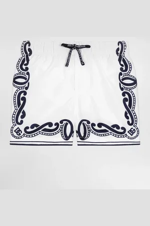 Dolce & Gabbana Boxer Da Mare In Tela Bandana - Uomo Beachwear 6/9