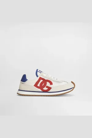 Dolce & Gabbana Sneakers Dg Cushion In Tessuto Mesh E Pelle Di Vitello Nappato - Uomo Scarpe (24-38) Rosso 27