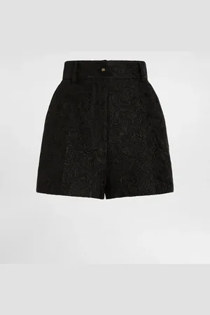 Dolce & Gabbana Shorts In Jacquard Floreale Matelassé Con Logo Dg - Donna Pantaloni E Shorts 36