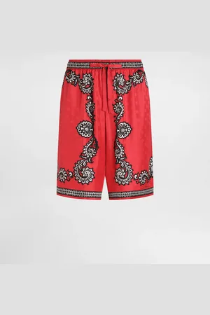 Dolce & Gabbana Bermuda In Seta Bandana - Uomo Pantaloni E Shorts 44