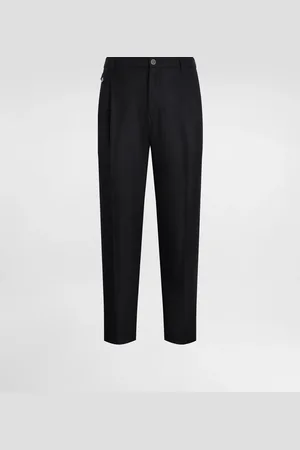 Dolce & Gabbana Pantaloni In Lana Con Doppia Pince - Uomo Pantaloni E Shorts 44