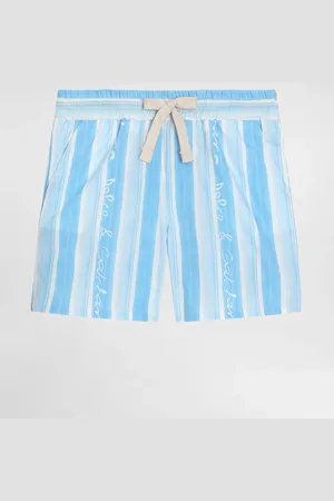 Dolce & Gabbana Bermuda In Popeline Con Stampa Riga - Uomo Pantaloni E Shorts 3/6 Months