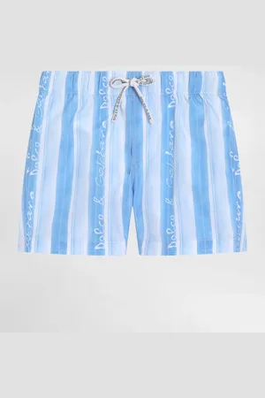 Dolce & Gabbana Boxer Da Mare In Tela Stampa Riga - Uomo Beachwear 3/6