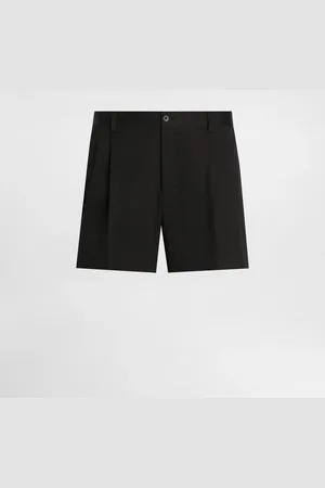 Dolce & Gabbana Bermuda Corto In Gabardina Di Cotone - Uomo Pantaloni E Shorts 46