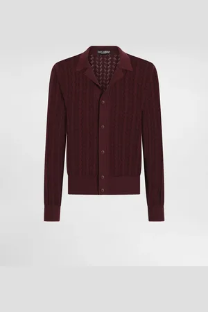Dolce & Gabbana Camicia In Maglia Di Cotone Punto Traforato - Uomo Maglieria Multicolore 48