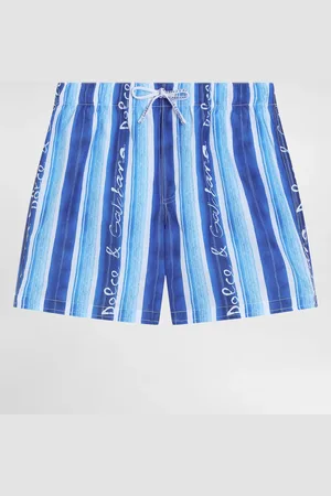 Dolce & Gabbana Boxer Da Mare In Tela Stampa Riga - Uomo Beachwear 2