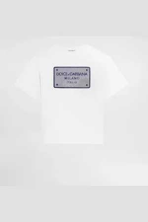 Dolce & Gabbana T-shirt In Jersey Con Patch Placca Logata - Uomo T-shirts E Felpe 2 Years