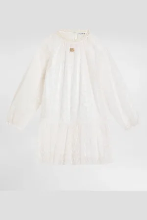 Dolce & Gabbana Abito In Tulle Ricamato - Donna Abiti Multicolore 5 Years