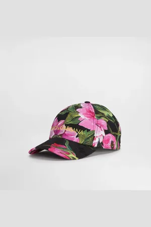 Dolce & Gabbana Cappello Baseball In Jacquard Cotone Peonie Con Ricamo Logo - Donna Cappelli E Guanti 57