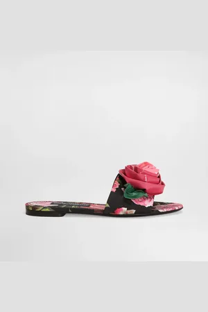 Dolce & Gabbana Slide In Broccato Stampato - Donna Slide E Mule 35
