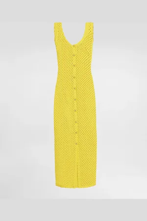 Dolce & Gabbana Abito Lungo In Maglia Crochet - Donna Abiti 36