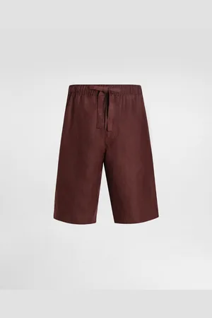 Dolce & Gabbana Bermuda In Tela Di Lino - Uomo Pantaloni E Shorts Multicolore 44