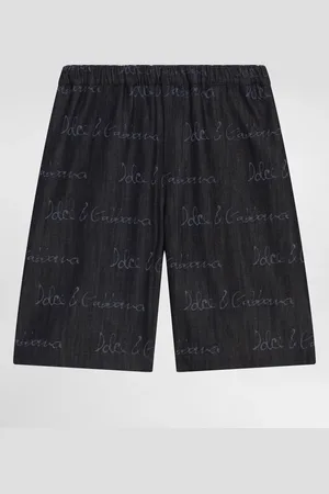 Dolce & Gabbana Bermuda In Denim Con Logo - Uomo Pantaloni E Shorts Multicolore 2 Years