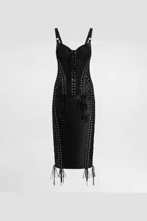 Dolce & Gabbana Abito Longuette Con Dettagli Corsetteria - Donna Abiti 42
