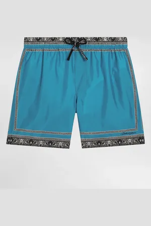 Dolce & Gabbana Boxer Da Mare In Tela Bandana - Uomo Beachwear 2