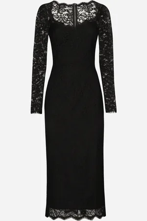 Dolce & Gabbana Abito Longuette In Pizzo Floreale - Donna Abiti 36