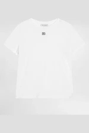 Dolce & Gabbana T-shirt In Jersey Con Logo Dg - Donna T-shirts E Felpe 2 Years