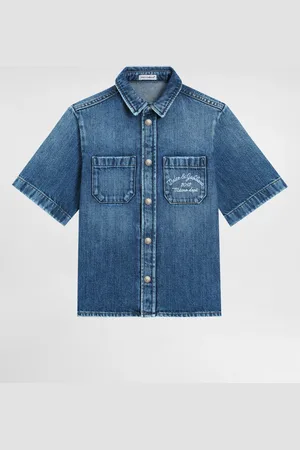 Dolce & Gabbana Camicia In Denim Con Logo - Uomo Camicie Multicolore 4 Years