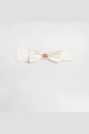 Dolce & Gabbana Fascia Per Capelli In Duchesse E Fiocco - Donna Accessori E Baby Carrier Bianco I