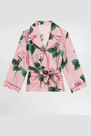 Dolce & Gabbana Camicia In Twill Con Rose - Donna Camicie E Top 2 Years