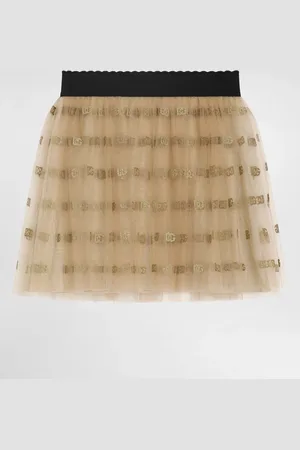 Dolce & Gabbana Gonna In Tulle E Jersey Lame