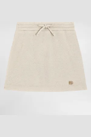 Dolce & Gabbana Gonna In Jersey Lurex Con Logo Dg - Donna Pantaloni E Gonne 5 Years