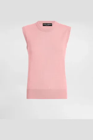 Dolce & Gabbana Canotta In Cashmere Con Cuciture A Rovescio - Donna Maglioni E Cardigan 38