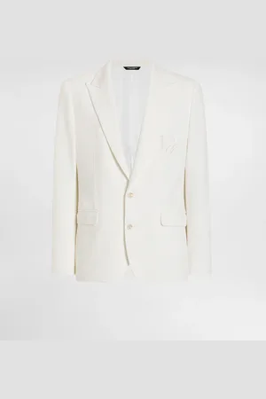Dolce & Gabbana Giacca Monopetto In Jersey Stretch Con Ricamo Logo - Uomo Abiti E Giacche 46