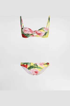 Dolce & Gabbana Bikini A Fascia Bouquet Fiori - Donna Beachwear 1