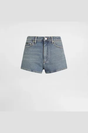 Dolce & Gabbana Shorts In Denim - Donna Denim Multicolore 36