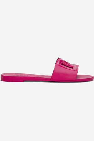 Dolce & Gabbana Slide Beachwear In Gomma - Donna Slide E Mule Fucsia Gomma 36