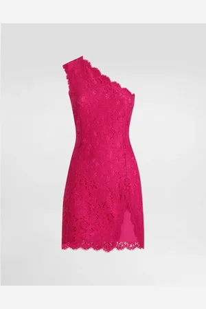 Dolce & Gabbana Miniabito Con Spacco In Pizzo Cordonetto Floreale - Donna Abiti 36