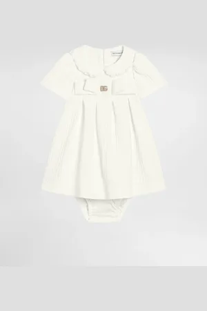 Dolce & Gabbana Abito Maniche Corte In Cotone - Donna Abiti 6/9 Months