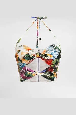 Dolce & Gabbana Top In Popeline Bouquet Fiori - Donna Camicie E Top 36