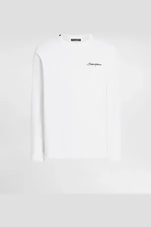 Dolce & Gabbana T-shirt In Cotone Con Ricamo - Uomo T-shirts E Polo Bianco 44