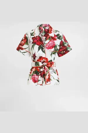 Dolce & Gabbana Camicia Vanity In Popeline Fiori - Donna Camicie E Top 38
