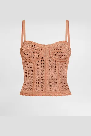 Dolce & Gabbana Canotta Bustier In Viscosa - Donna Camicie E Top 40