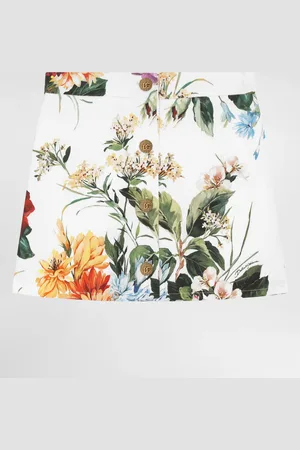 Dolce & Gabbana Gonna In Muro Fiori - Donna Pantaloni E Gonne 6 Years