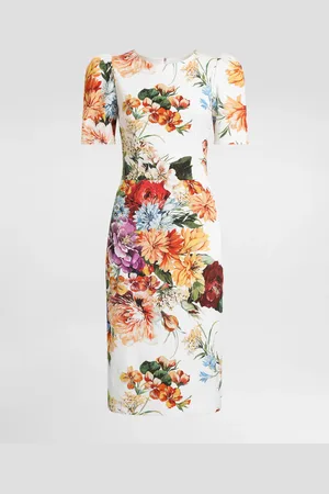 Dolce & Gabbana Abito In Cretonne Bouquet - Donna Abiti 36