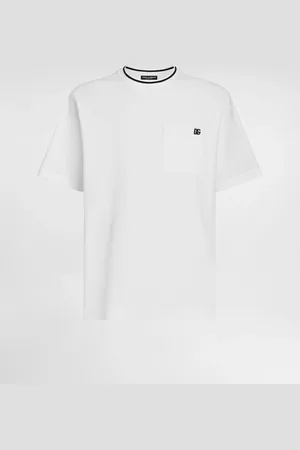 Dolce & Gabbana T-shirt In Piquet Di Cotone - Uomo T-shirts E Polo Bianco 44