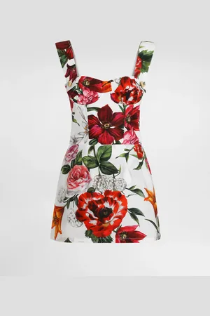 Dolce & Gabbana Top In Popeline Fiori - Donna Camicie E Top 40