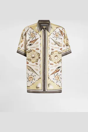 Dolce & Gabbana Camicia Hawaii In Twill Di Seta Con Stampa - Uomo Collection 42