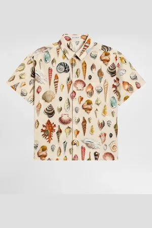 Dolce & Gabbana Camicia In Popeline Stampa Conchiglie - Uomo Collection 3 Years