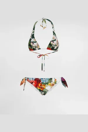 Dolce & Gabbana Bikini Triangolo Imbottito Fiori - Donna Beachwear 2